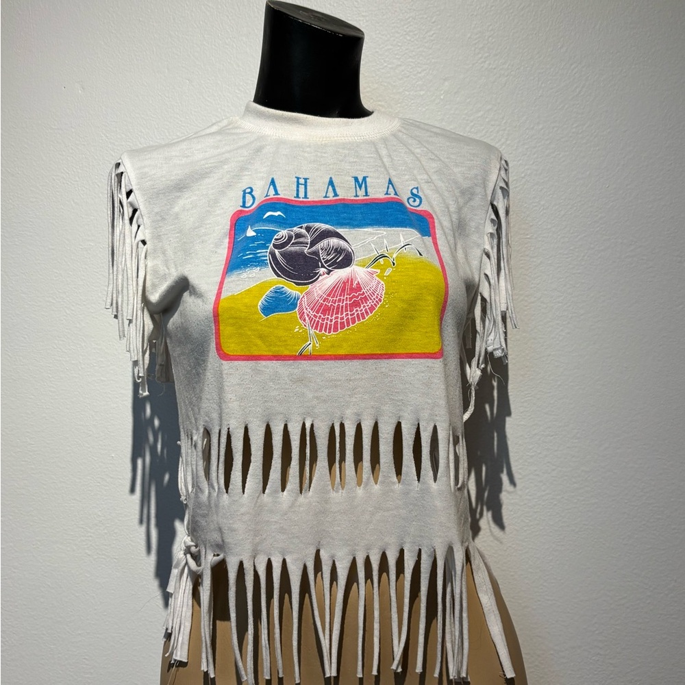 Vintage Bahamas Fun Fringe Top